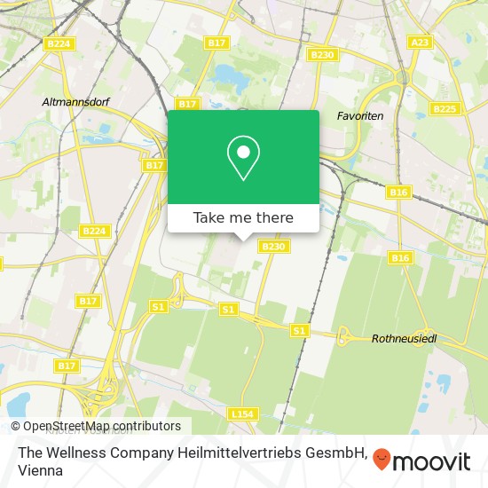 The Wellness Company Heilmittelvertriebs GesmbH map