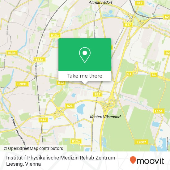 Institut f Physikalische Medizin Rehab Zentrum Liesing map