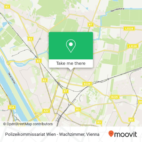 Polizeikommissariat Wien - Wachzimmer map