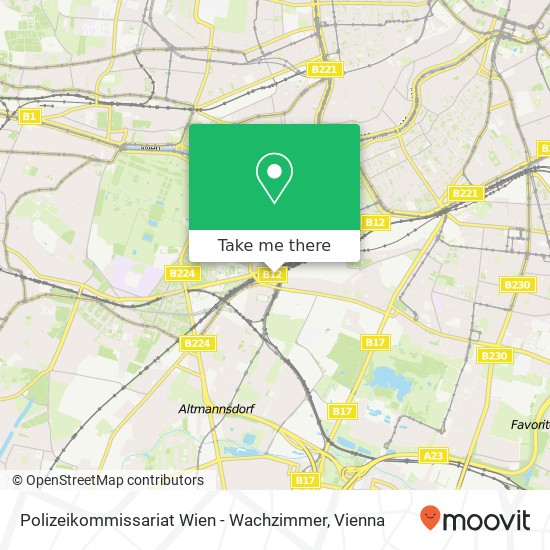 Polizeikommissariat Wien - Wachzimmer map