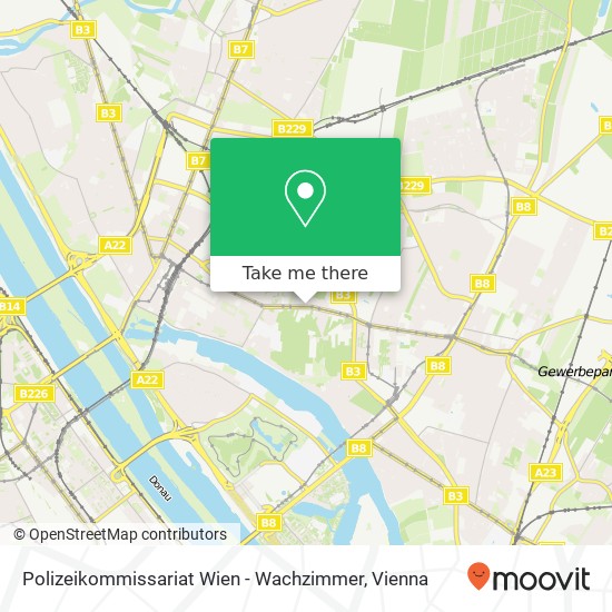 Polizeikommissariat Wien - Wachzimmer map