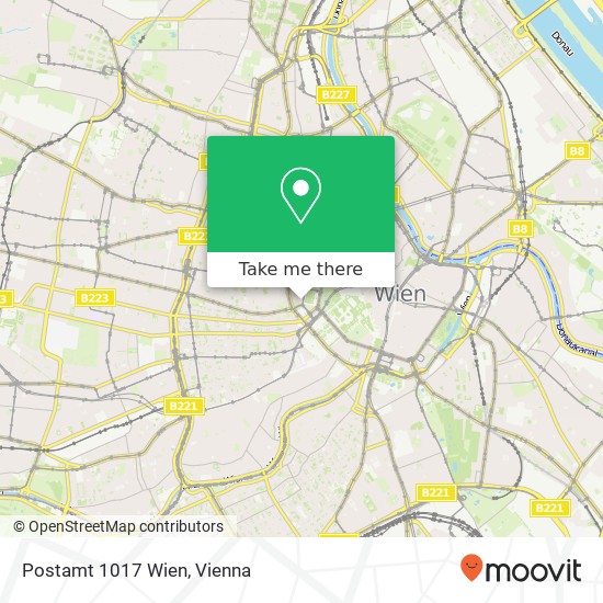 Postamt 1017 Wien map