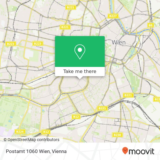 Postamt 1060 Wien map