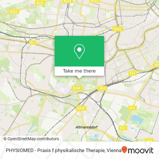 PHYSIOMED - Praxis f physikalische Therapie map