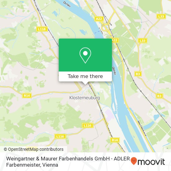 Weingartner & Maurer Farbenhandels GmbH - ADLER Farbenmeister map