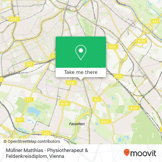 Müllner Matthias - Physiotherapeut & Feldenkreisdiplom map