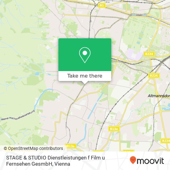 STAGE & STUDIO Dienstleistungen f Film u Fernsehen GesmbH map