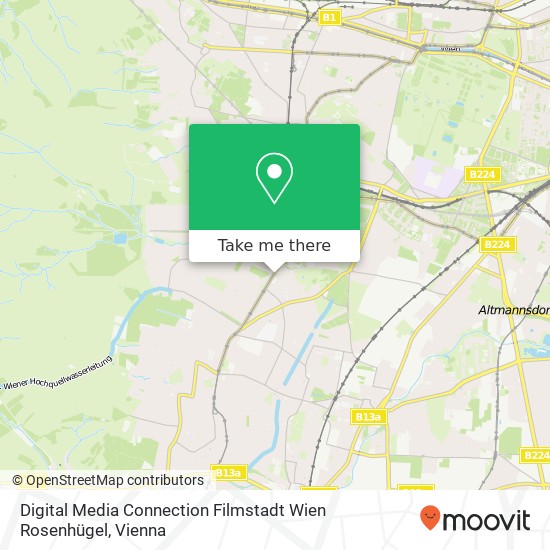 Digital Media Connection Filmstadt Wien Rosenhügel map