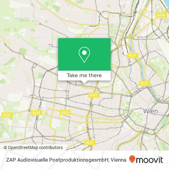 ZAP Audiovisuelle PostproduktionsgesmbH map