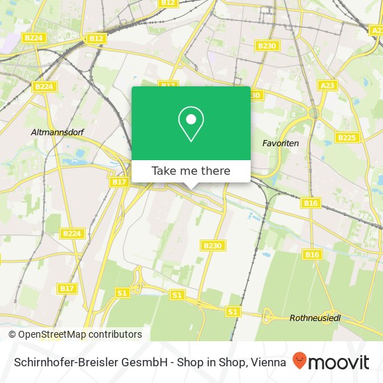 Schirnhofer-Breisler GesmbH - Shop in Shop map