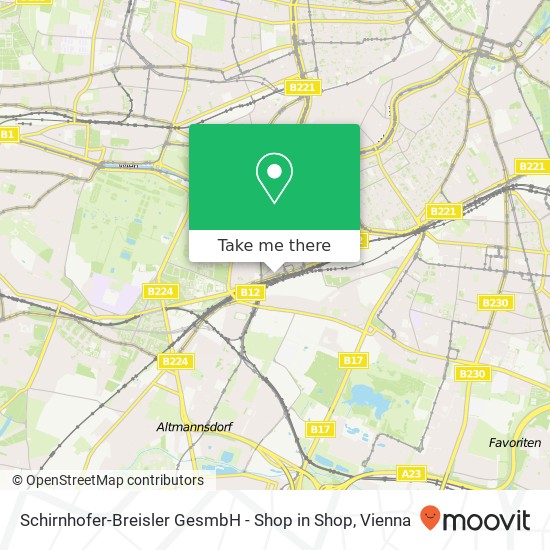 Schirnhofer-Breisler GesmbH - Shop in Shop map