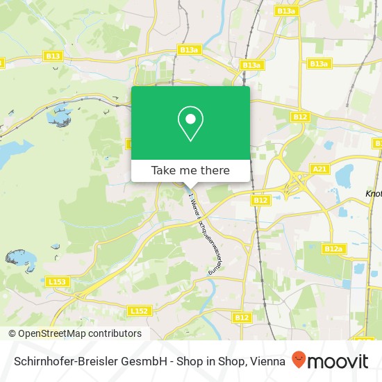 Schirnhofer-Breisler GesmbH - Shop in Shop map