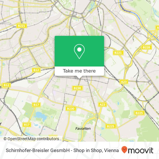 Schirnhofer-Breisler GesmbH - Shop in Shop map