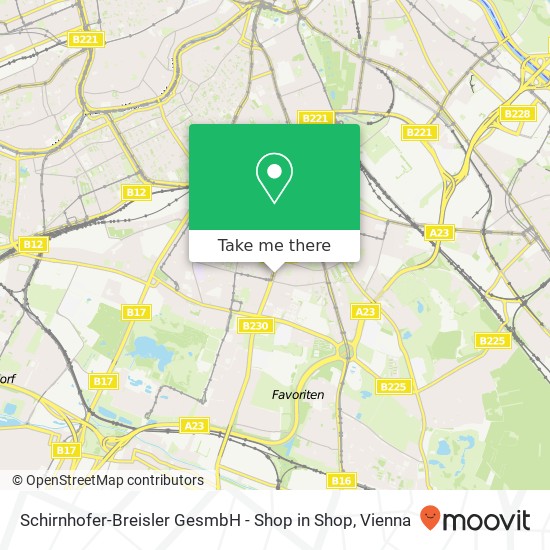 Schirnhofer-Breisler GesmbH - Shop in Shop map