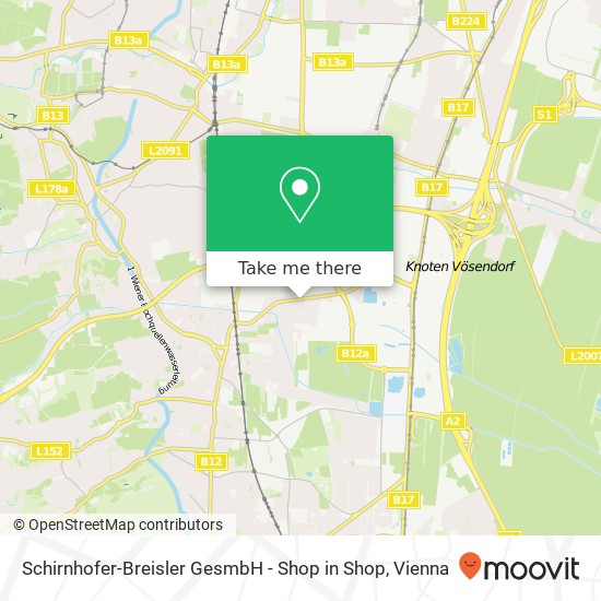 Schirnhofer-Breisler GesmbH - Shop in Shop map