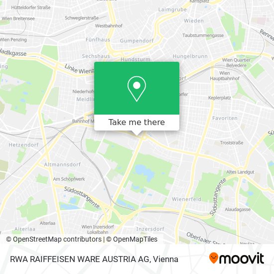 RWA RAIFFEISEN WARE AUSTRIA AG map