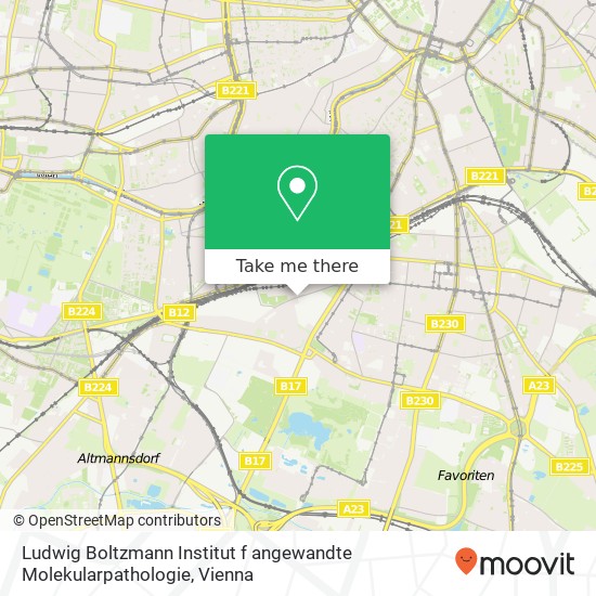 Ludwig Boltzmann Institut f angewandte Molekularpathologie map