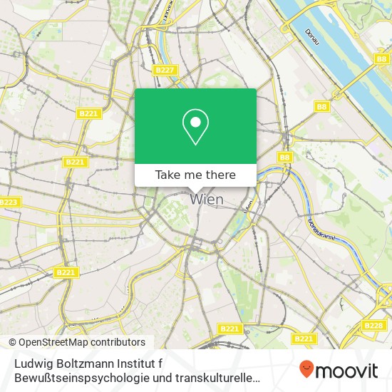 Ludwig Boltzmann Institut f Bewußtseinspsychologie und transkulturelle Psychotherapie map