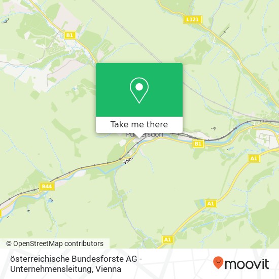 österreichische Bundesforste AG - Unternehmensleitung map