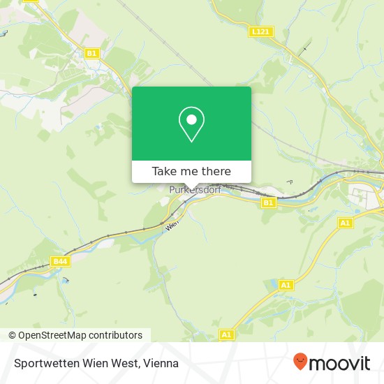 Sportwetten Wien West map
