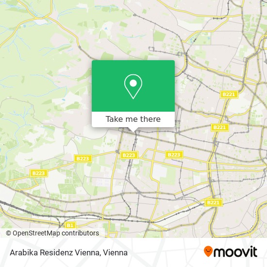 Arabika Residenz Vienna map