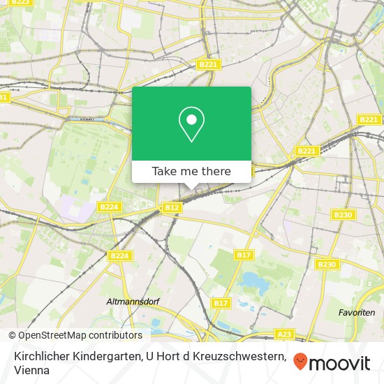 Kirchlicher Kindergarten, U Hort d Kreuzschwestern map
