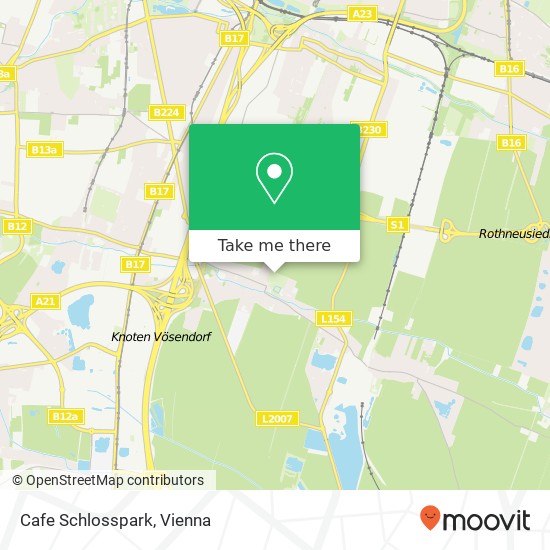 Cafe Schlosspark map