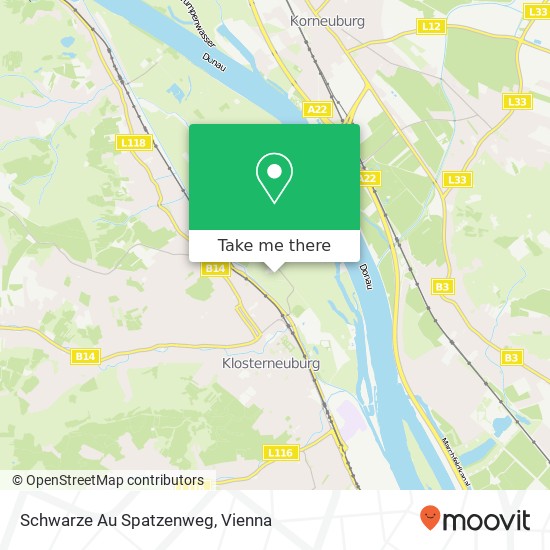 Schwarze Au Spatzenweg map