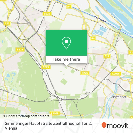 Simmeringer Hauptstraße Zentralfriedhof Tor 2 map