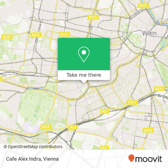 Cafe Alex Indra map