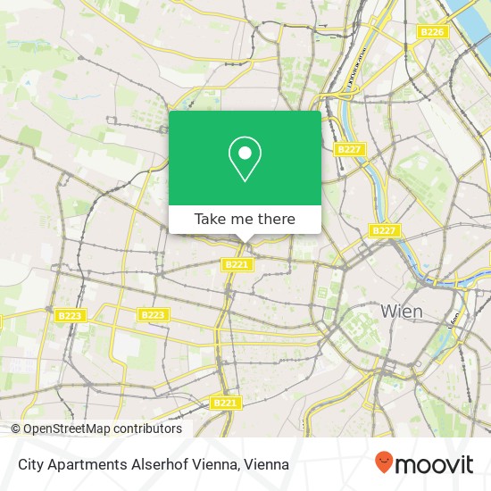 City Apartments Alserhof Vienna map