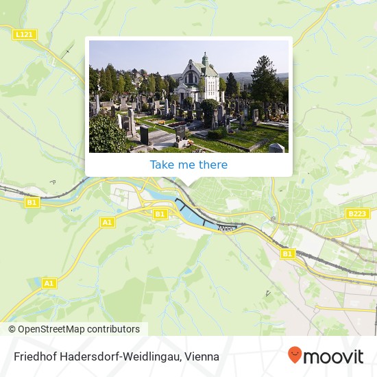 Friedhof Hadersdorf-Weidlingau map