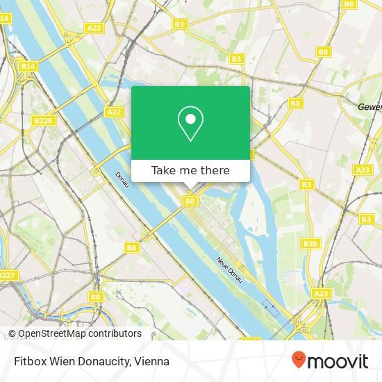 Fitbox Wien Donaucity map