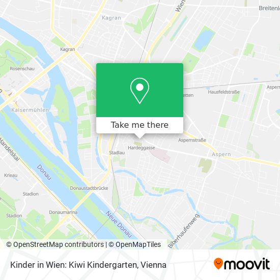Kinder in Wien: Kiwi Kindergarten map