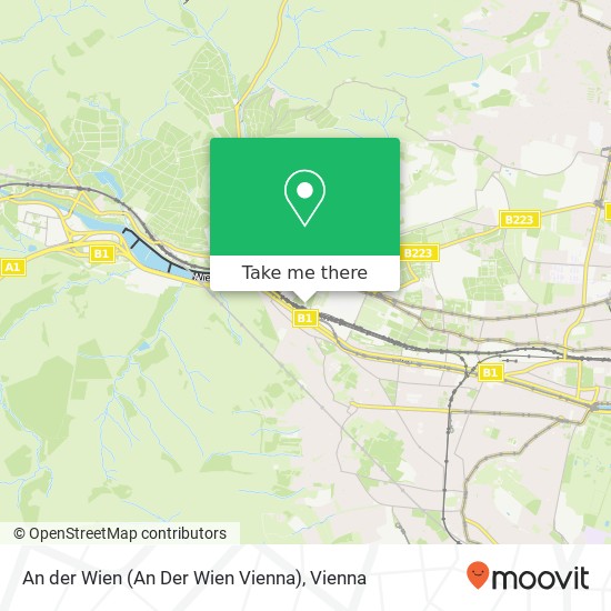 An der Wien (An Der Wien Vienna) map