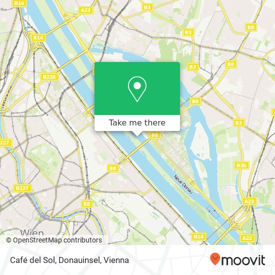 Café del Sol, Donauinsel map