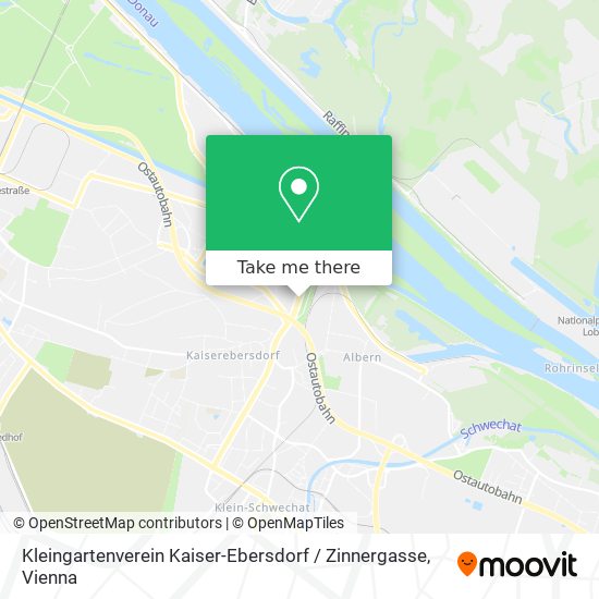 Kleingartenverein Kaiser-Ebersdorf / Zinnergasse map