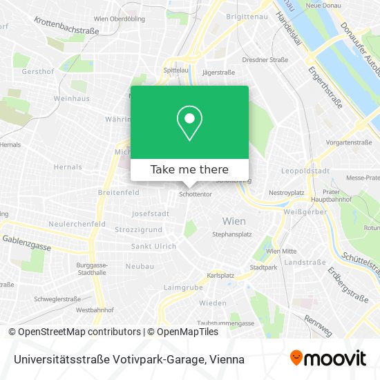Universitätsstraße Votivpark-Garage map