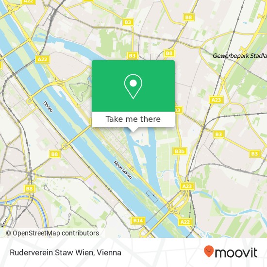 Ruderverein Staw Wien map