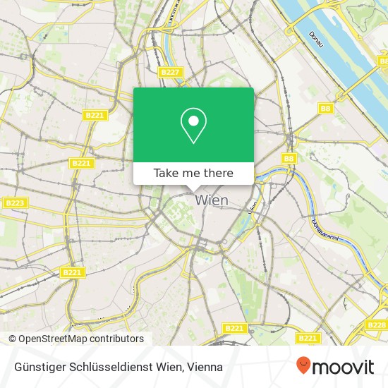 Günstiger Schlüsseldienst Wien map