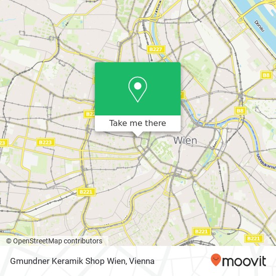 Gmundner Keramik Shop Wien map