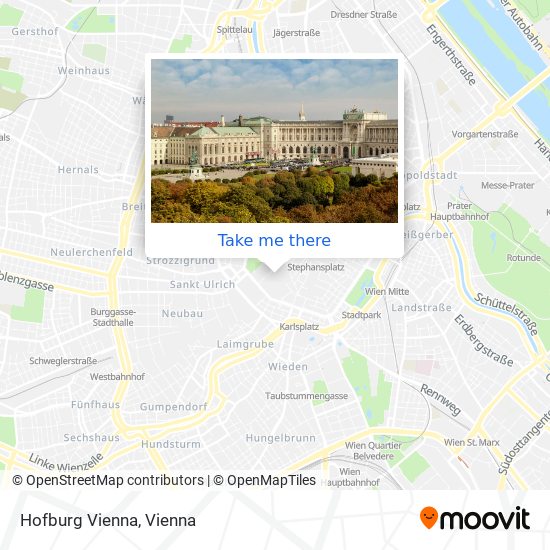 Hofburg Vienna map