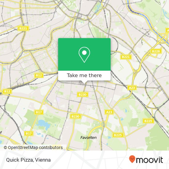 Quick Pizza, Quellenplatz 1100 Wien map