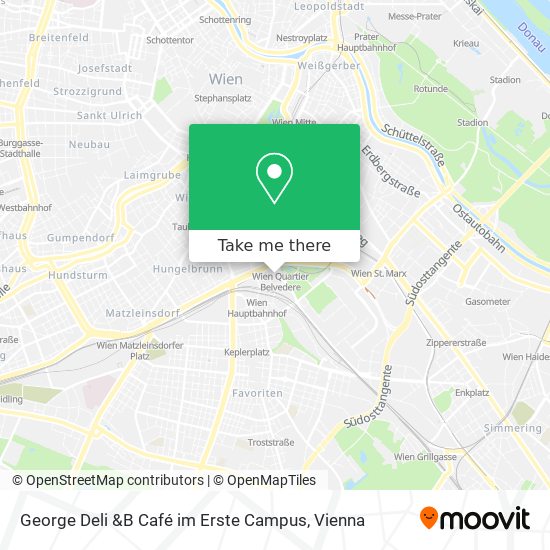 George Deli &B Café im Erste Campus map