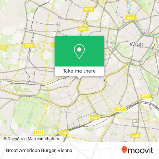 Great American Burger, Mariahilfer Gürtel 31 Wien map