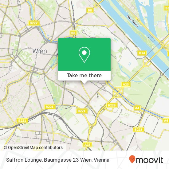 Saffron Lounge, Baumgasse 23 Wien map