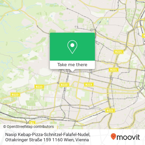 Nasip Kebap-Pizza-Schnitzel-Falafel-Nudel, Ottakringer Straße 159 1160 Wien map