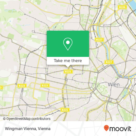 Wingman Vienna, Hernalser Gürtel 39 Wien map