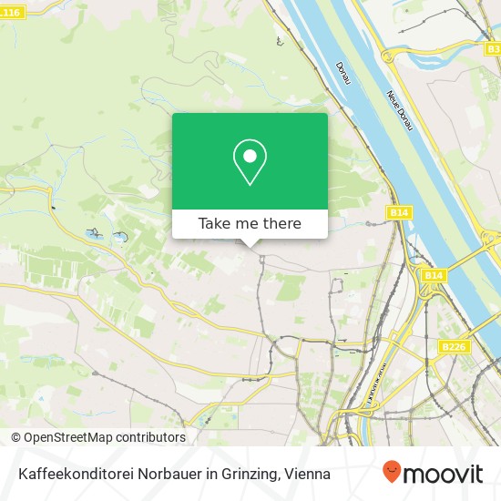 Kaffeekonditorei Norbauer in Grinzing, Himmelstraße 19 1190 Wien map