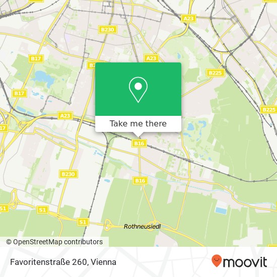 Favoritenstraße 260 map